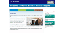 Desktop Screenshot of oxfordphonicschecksupport.co.uk